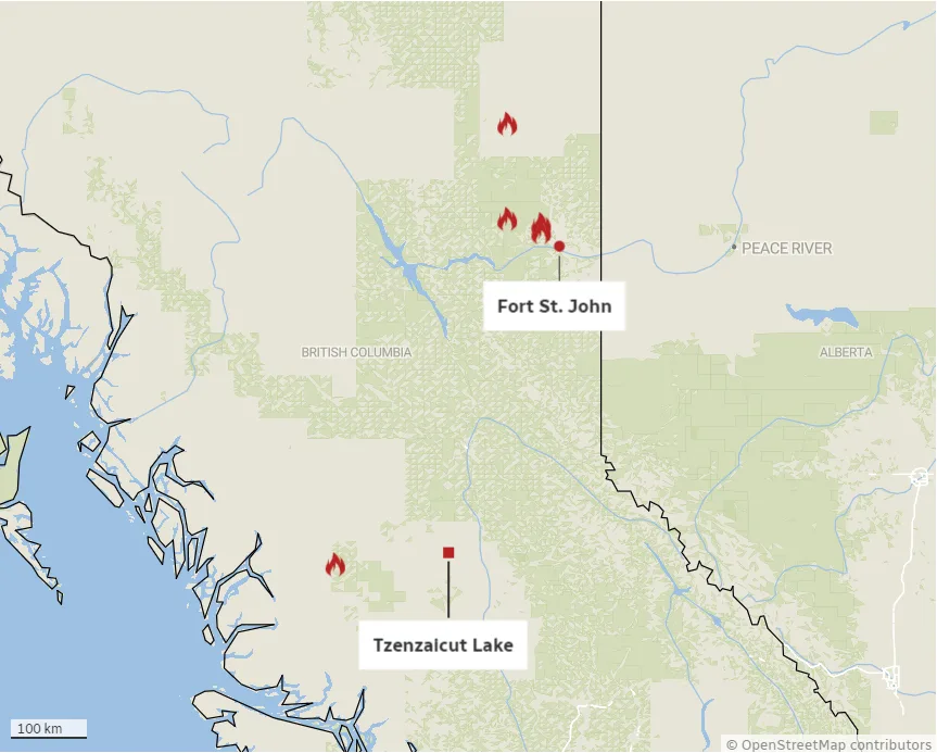 Heavy rain falls on B.C. wildfires, evacuation orders lifted in ...