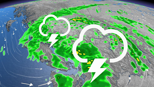 The Weather Network - Soaking rains spread through B.C. ahead of