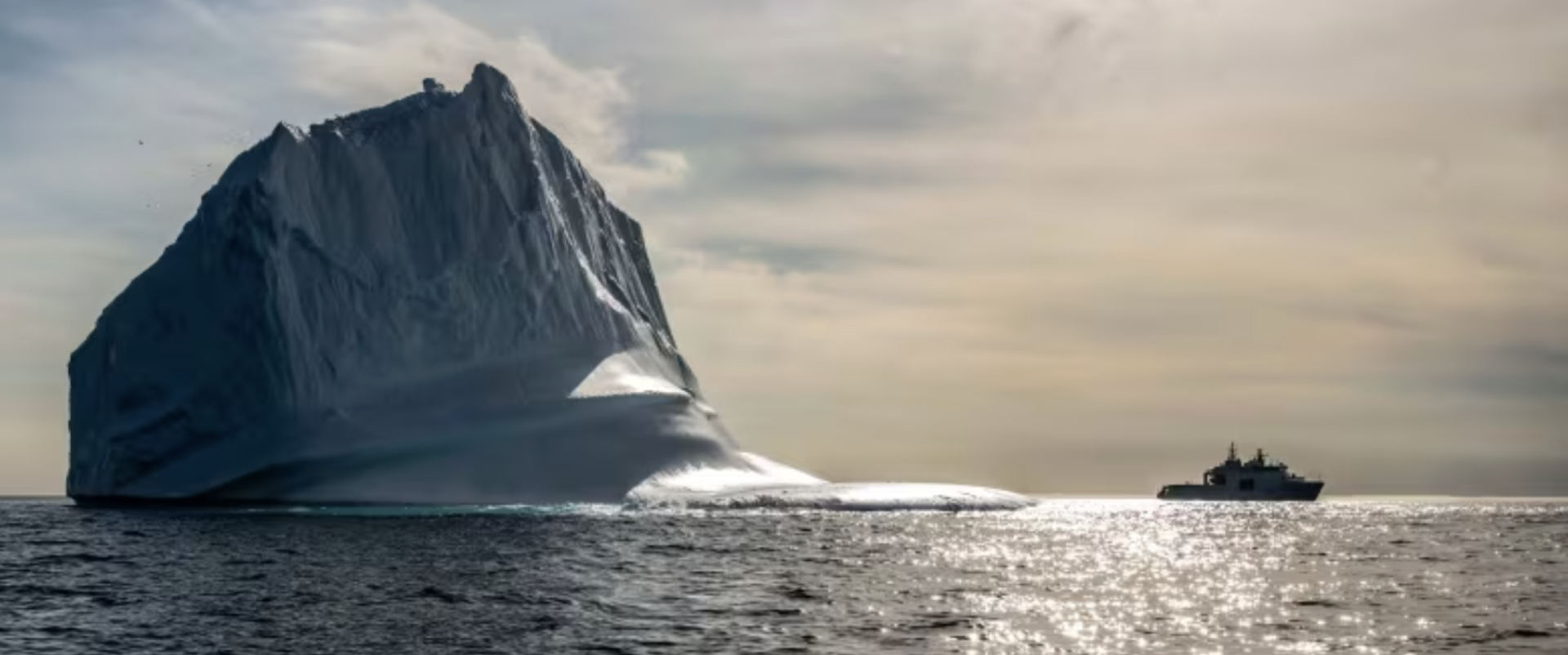 Canadian navy ship spots 25-storey iceberg en route to Arctic training operation