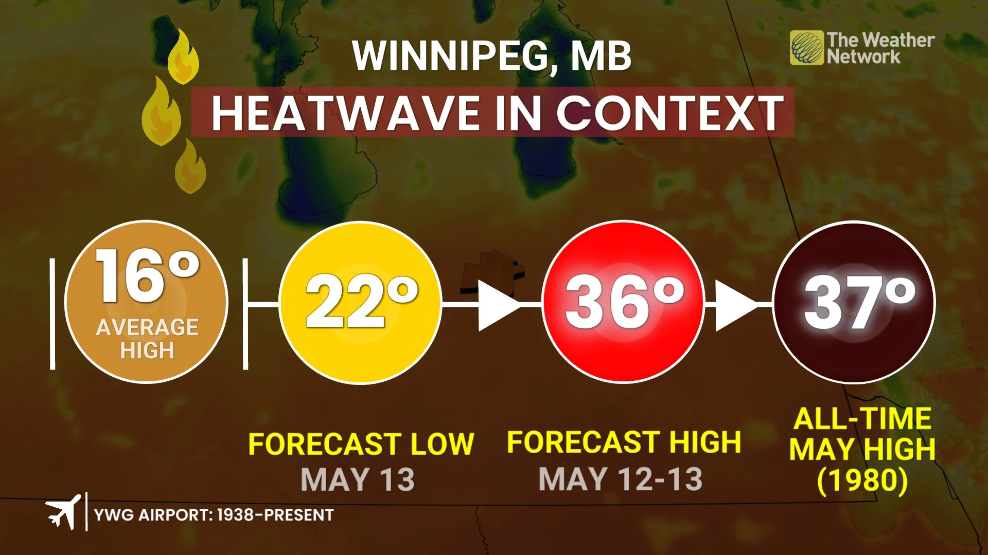 Manitoba heat wave/Winnipeg temps May 11
