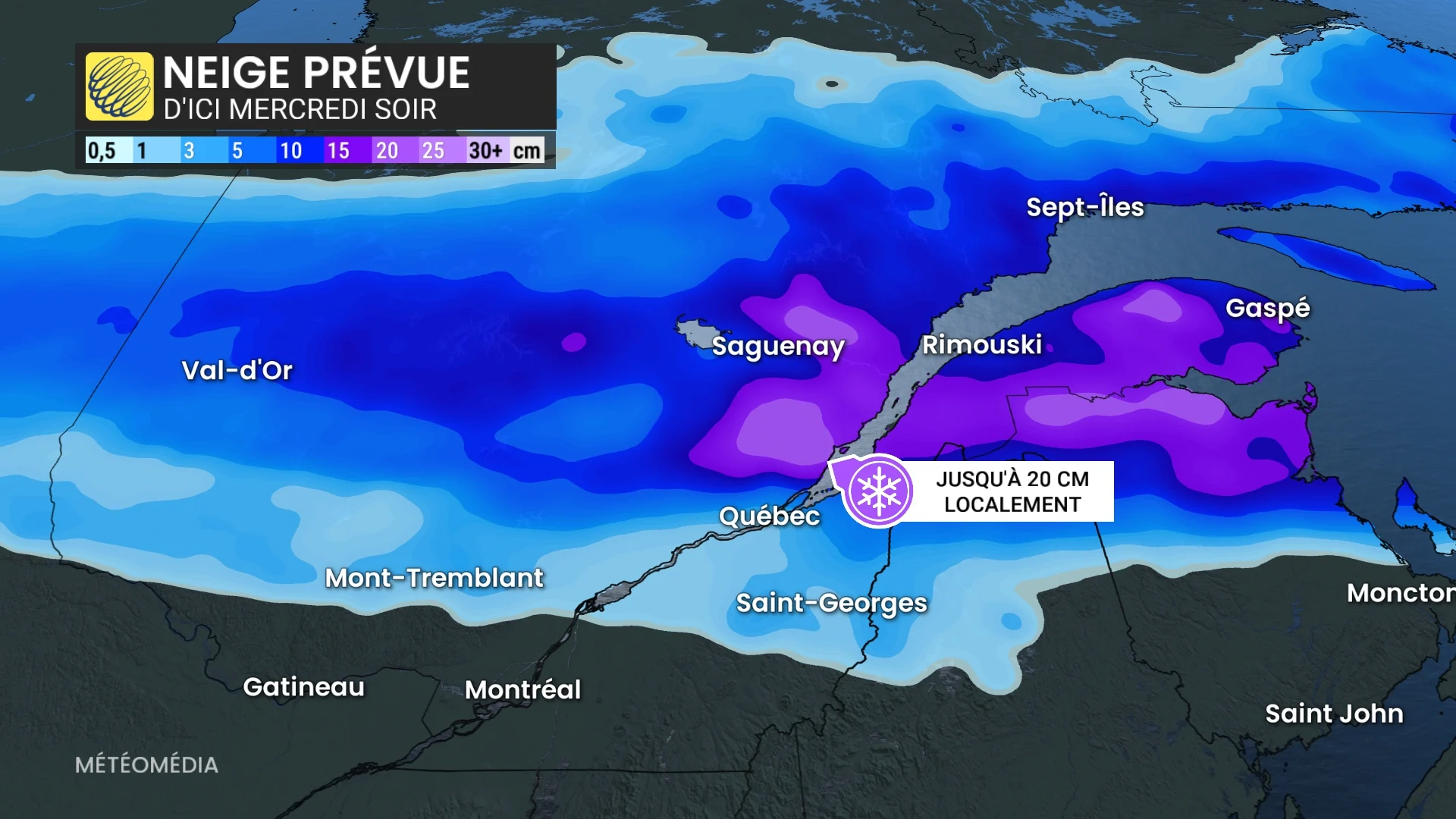 Neige et pluie verglaçante : un soubresaut hivernal à venir au Québec