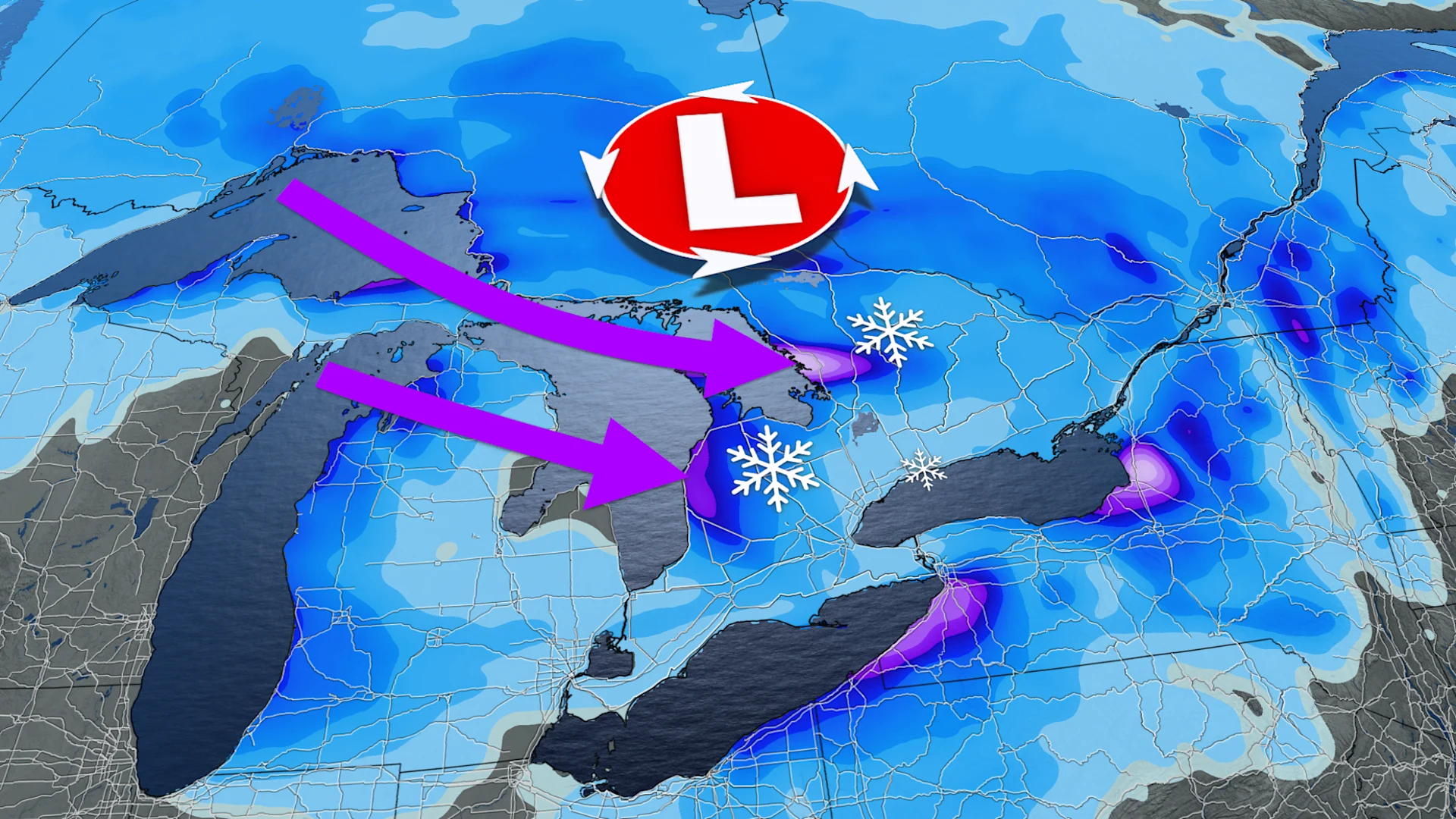Difficult travel days as more lake-effect snow targets Ontario, risk of ...