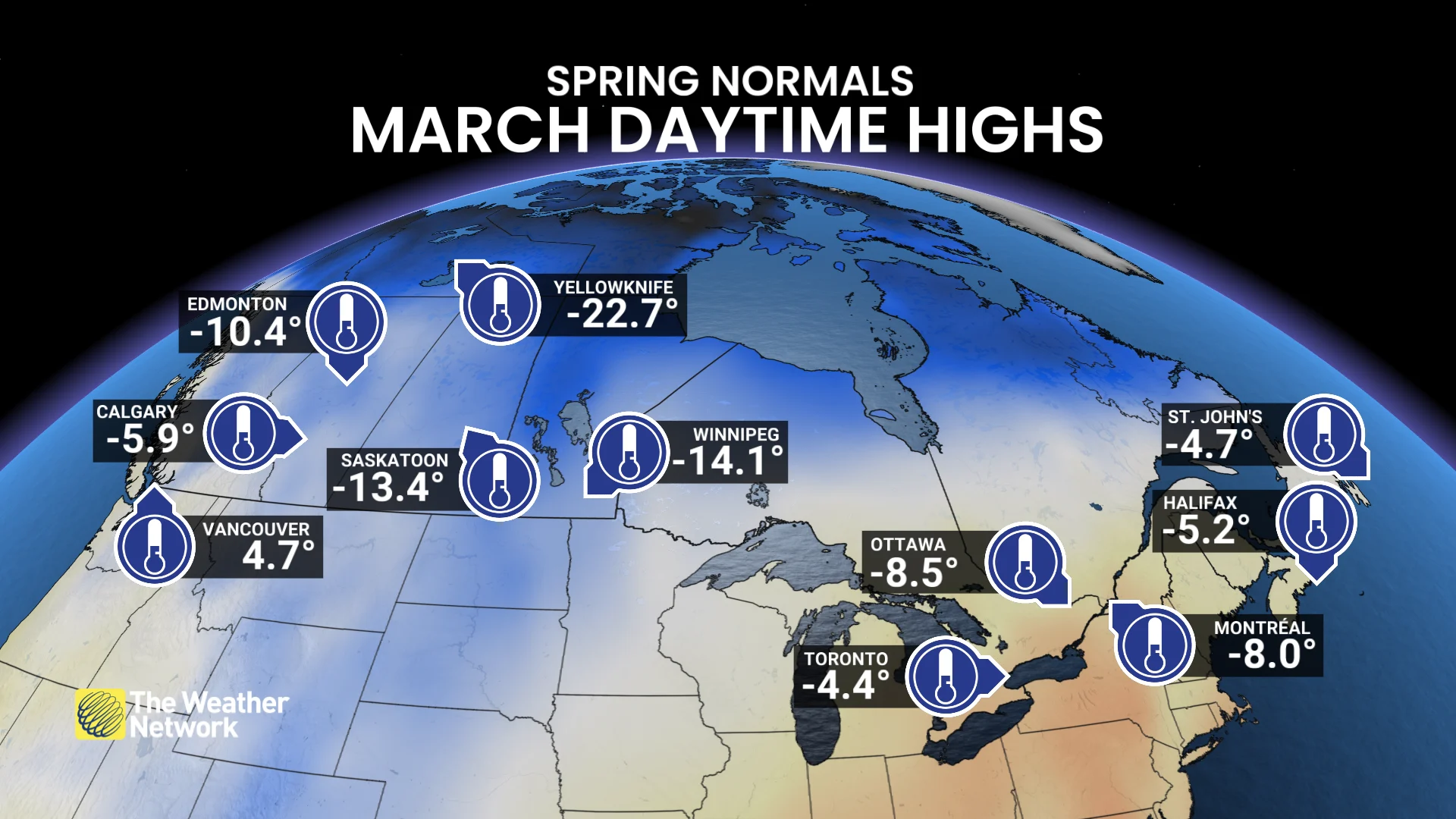 Normal March Daytime Highs