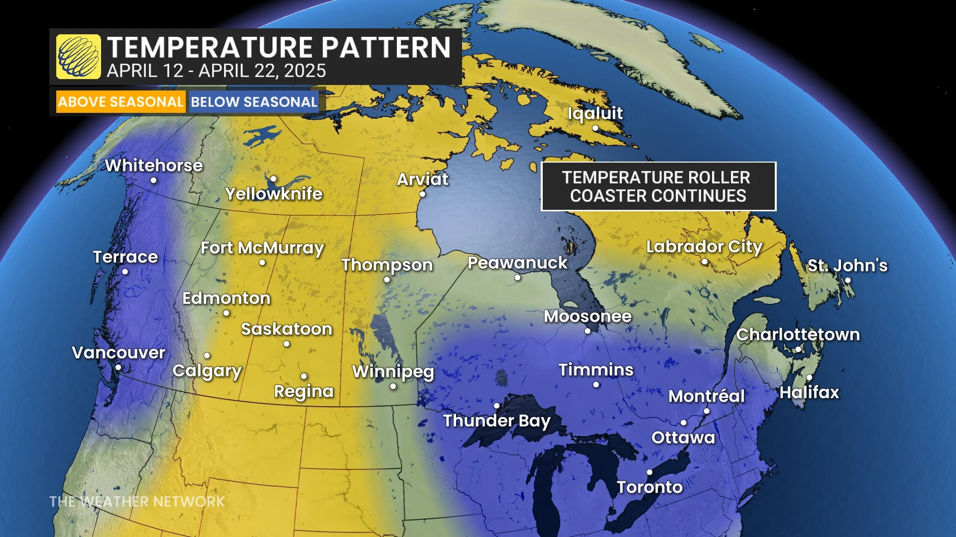 April Temp Pattern Next Ten Days