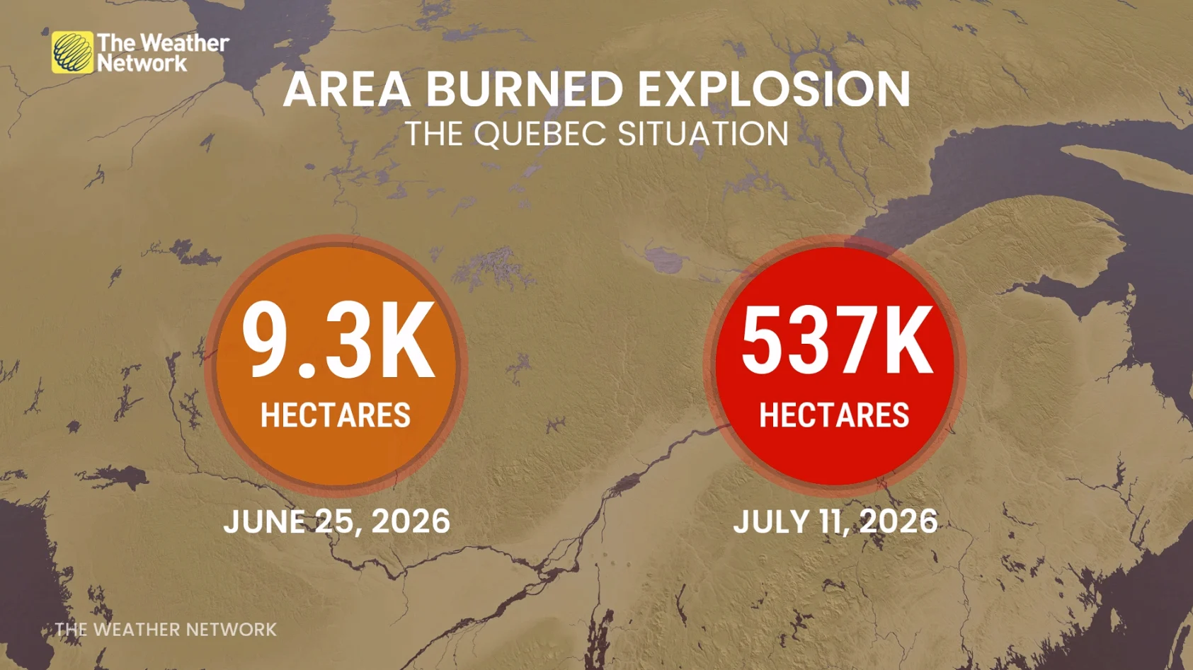 Quebec fire coverage July 11 2026
