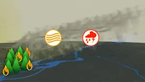 Les tornades sont parties en fumée : quand un élément complique la tâche. Détails ici.