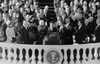 How weather has impacted US presidential inaugurations, namely the Kennedy storm