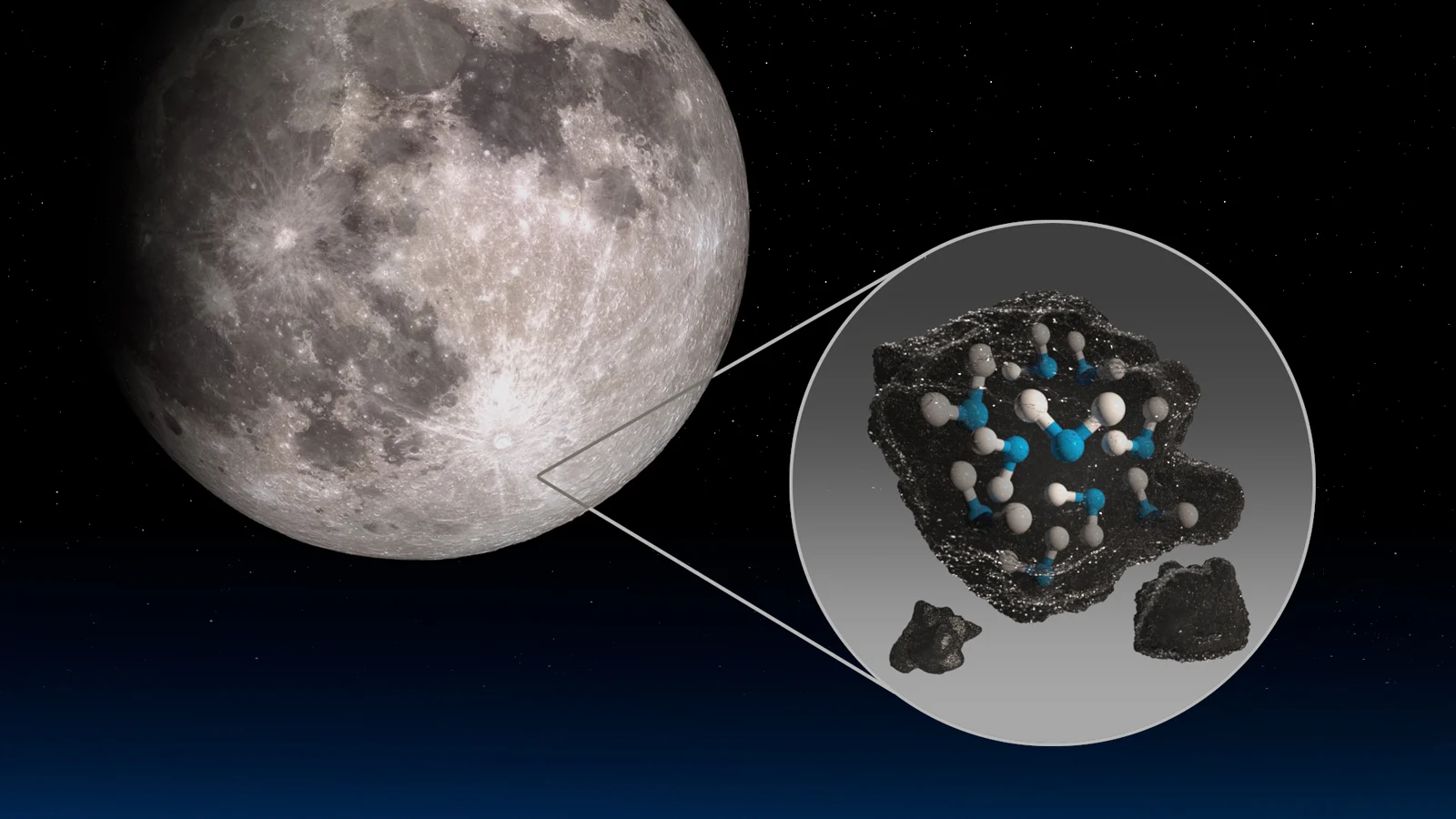 NASA telescope spots molecular water on the sunlit Moon surface