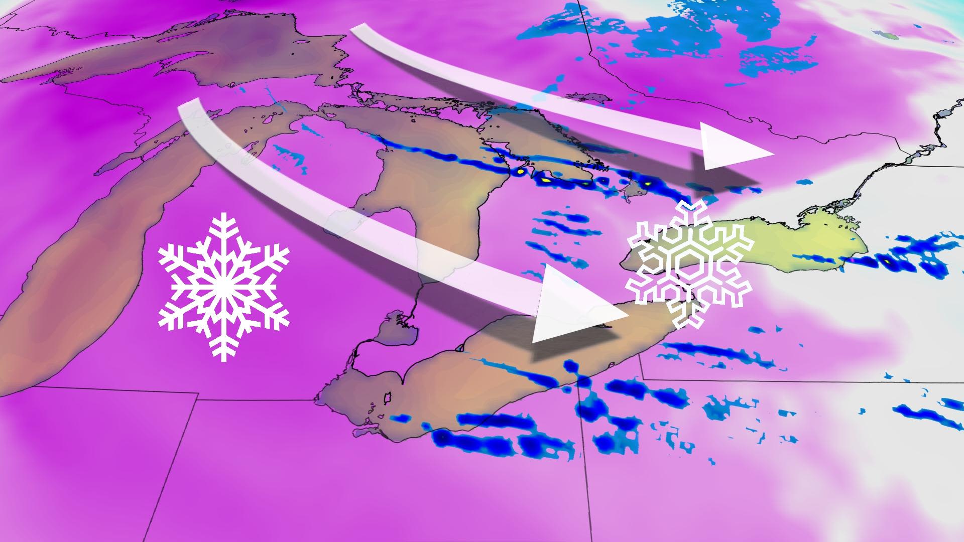 Disruptive snow squalls likely across southern Ontario this week - The ...