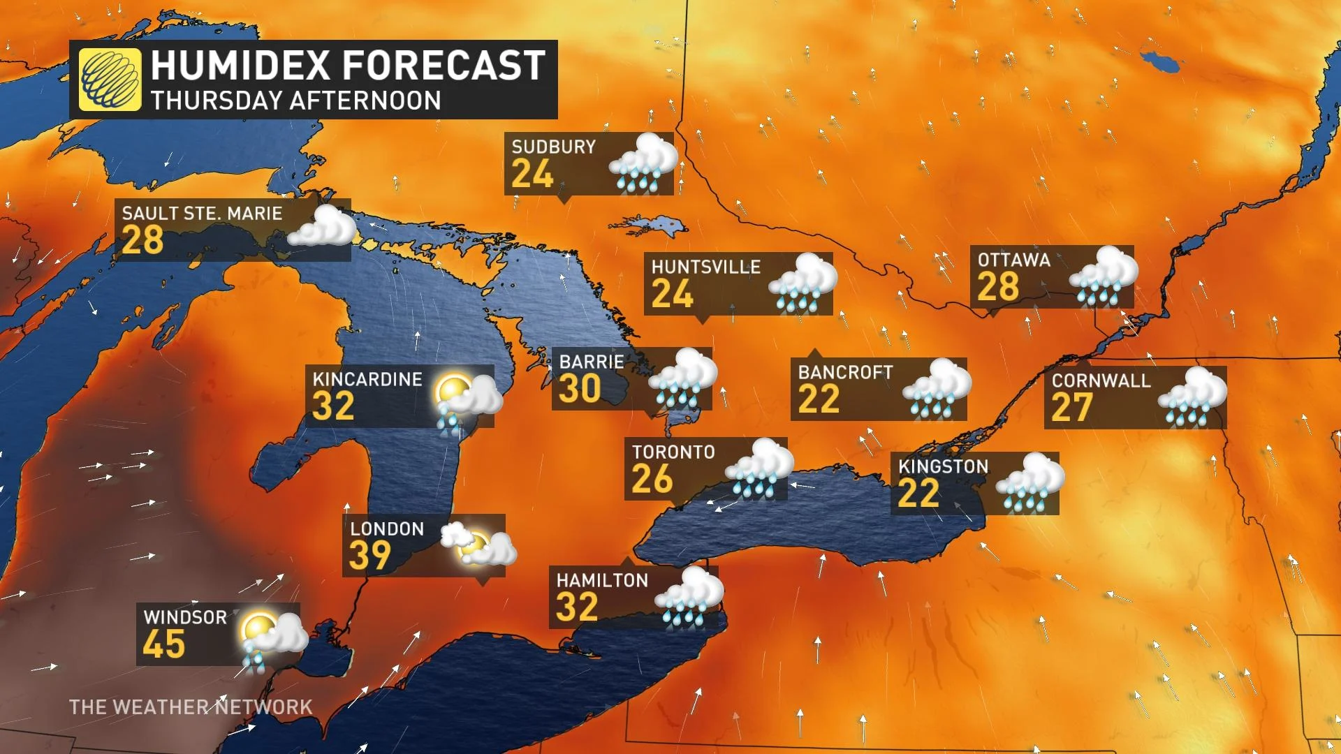 Rounds of rain from Hilary moisture in Ontario brings localized