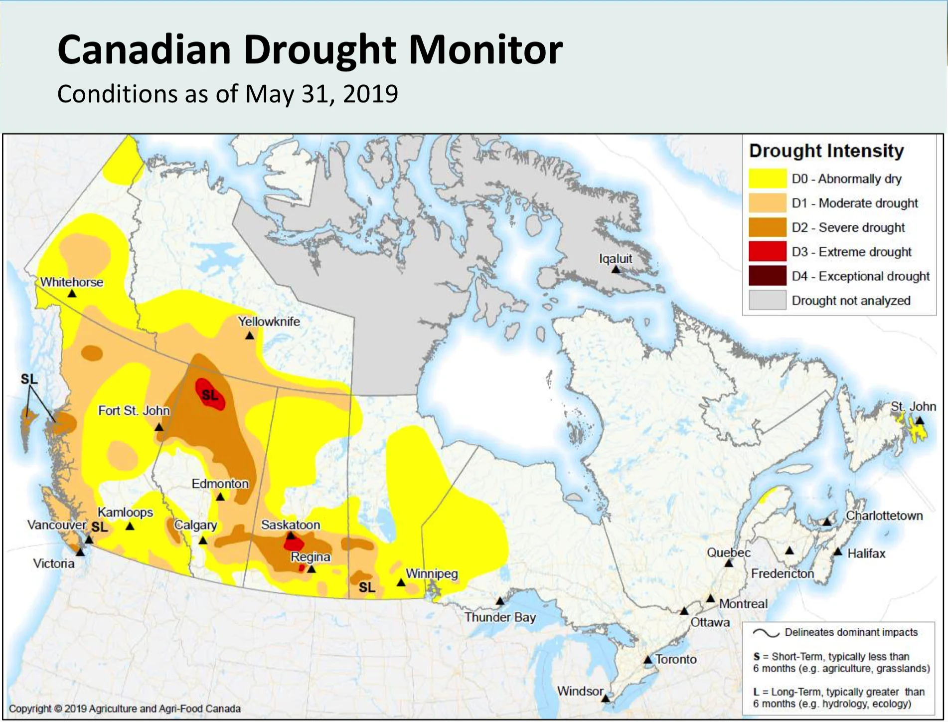 Canada Drought Monitor