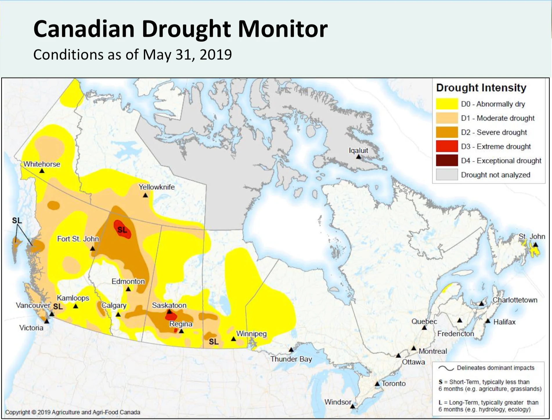 Canada Drought Monitor