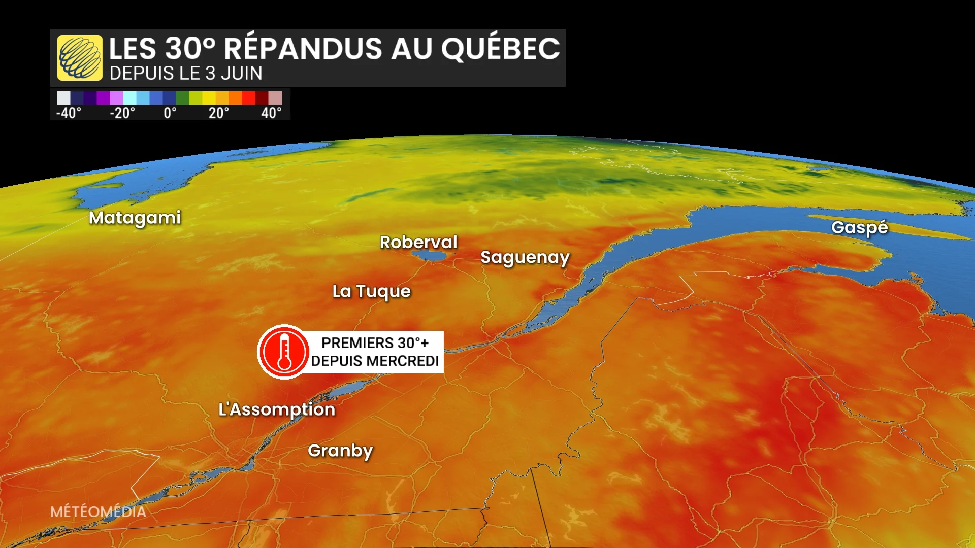 Les premiers 30 degrés de ces régions sont atteints : voyez où