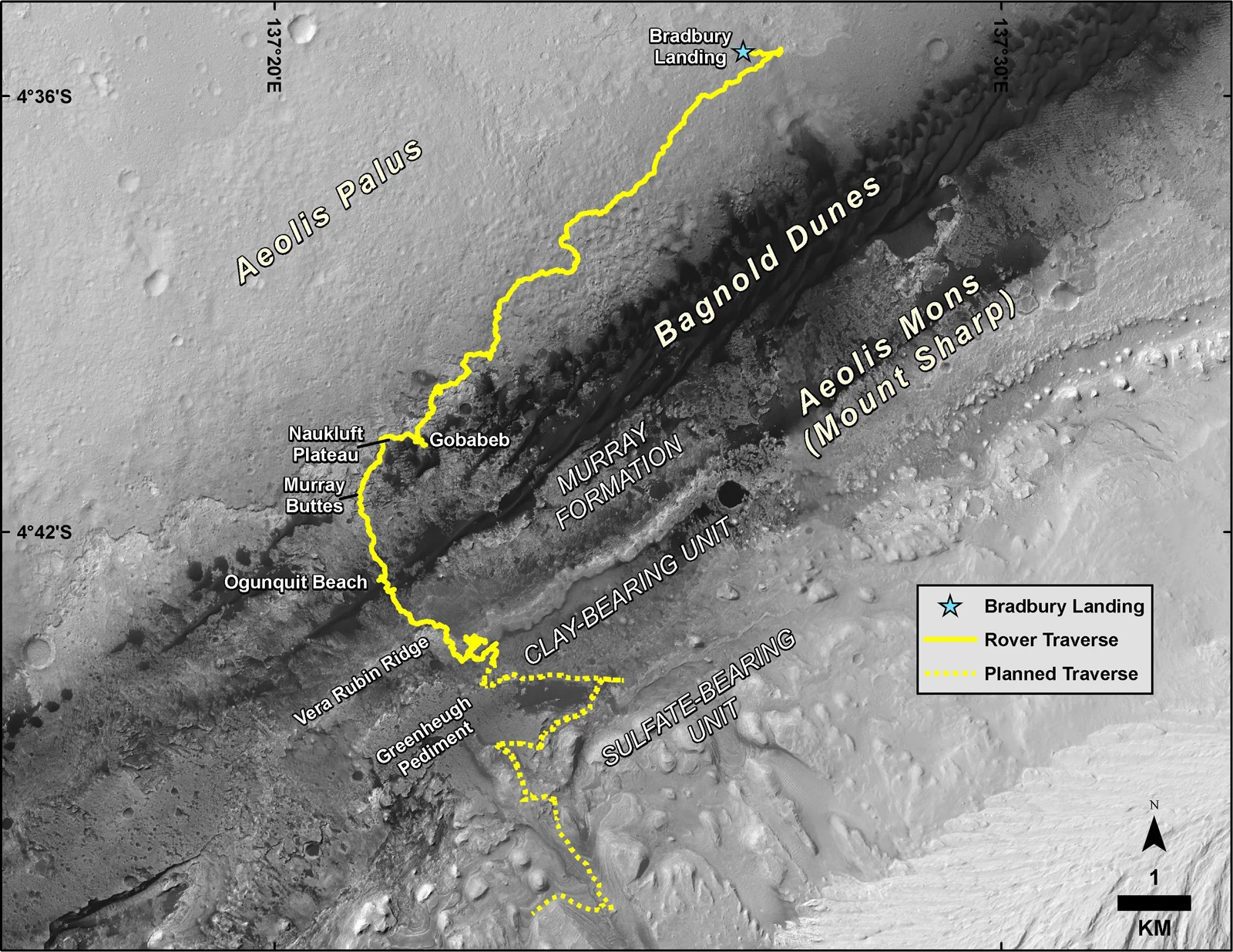 Curiosity-path-082012-082019-VeraRubinRidge-PIA23412 hires-NASA
