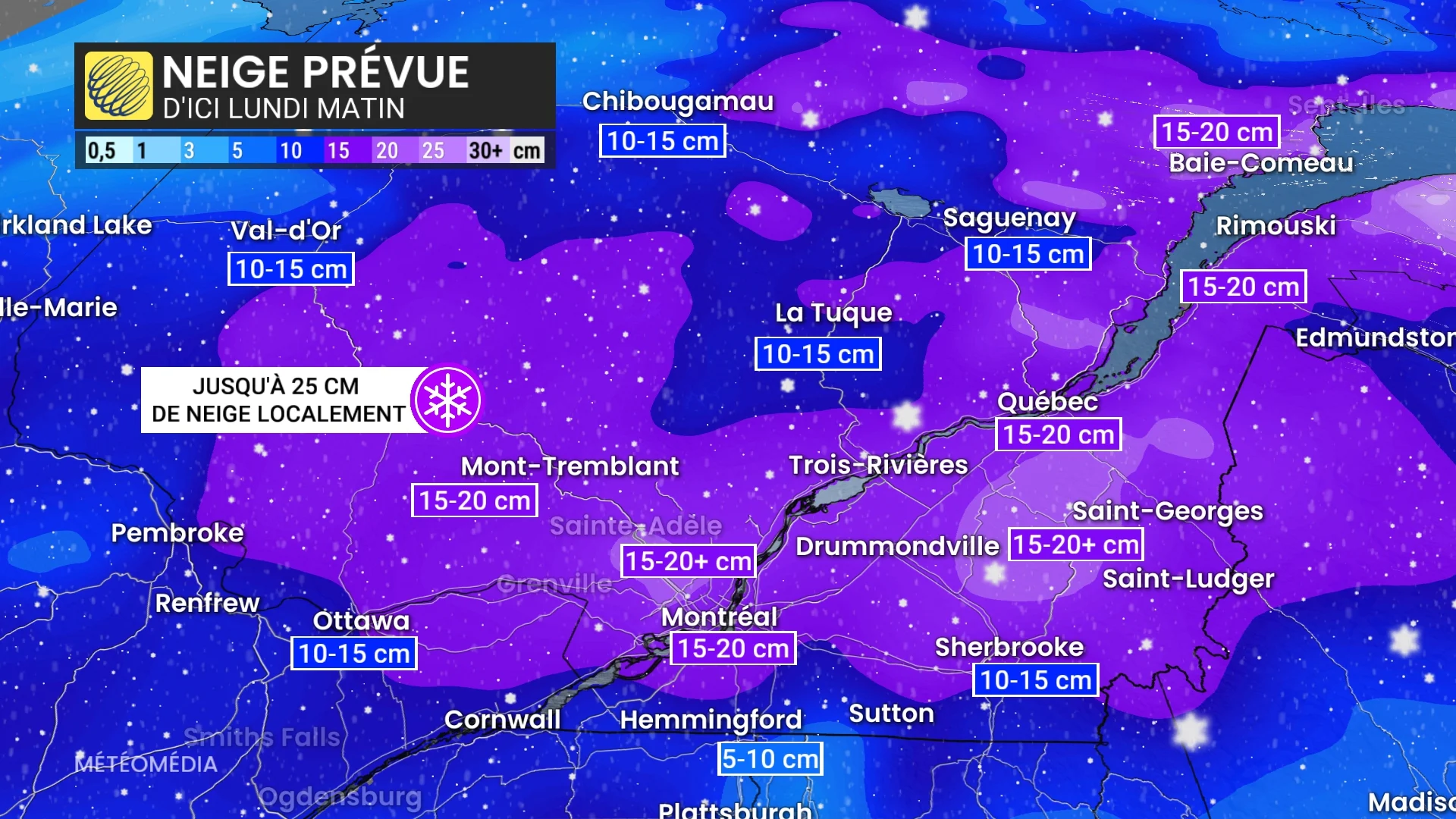 Bordée de neige : possiblement la plus grosse de cette saison