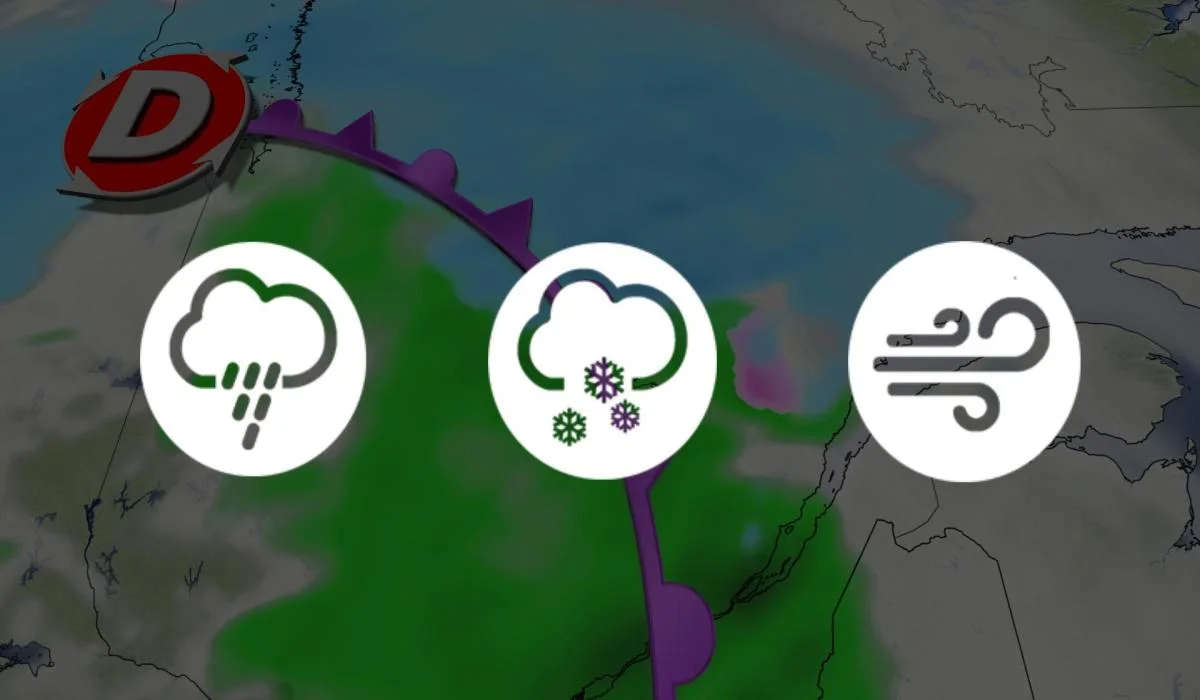 Neige, pluie et fortes rafales prévues ce week-end