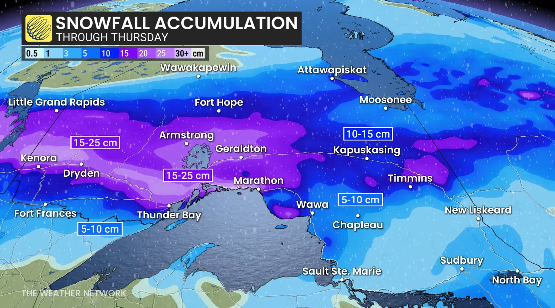 Baron - Northern Ontario snow - April 7