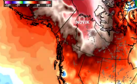La pire anomalie de températures dans l'histoire du Canada
