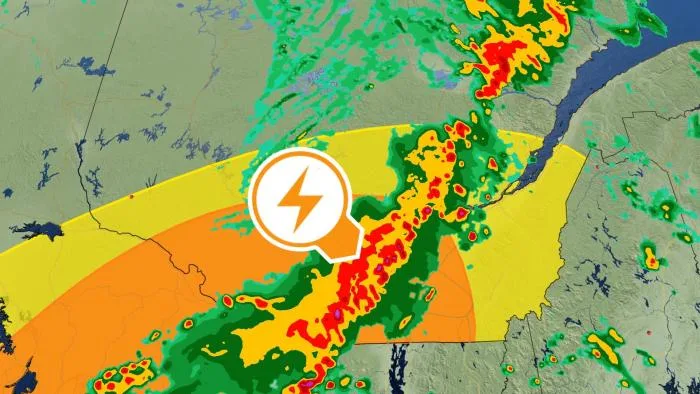 À surveiller : vents destructeurs et orages violents au Québec