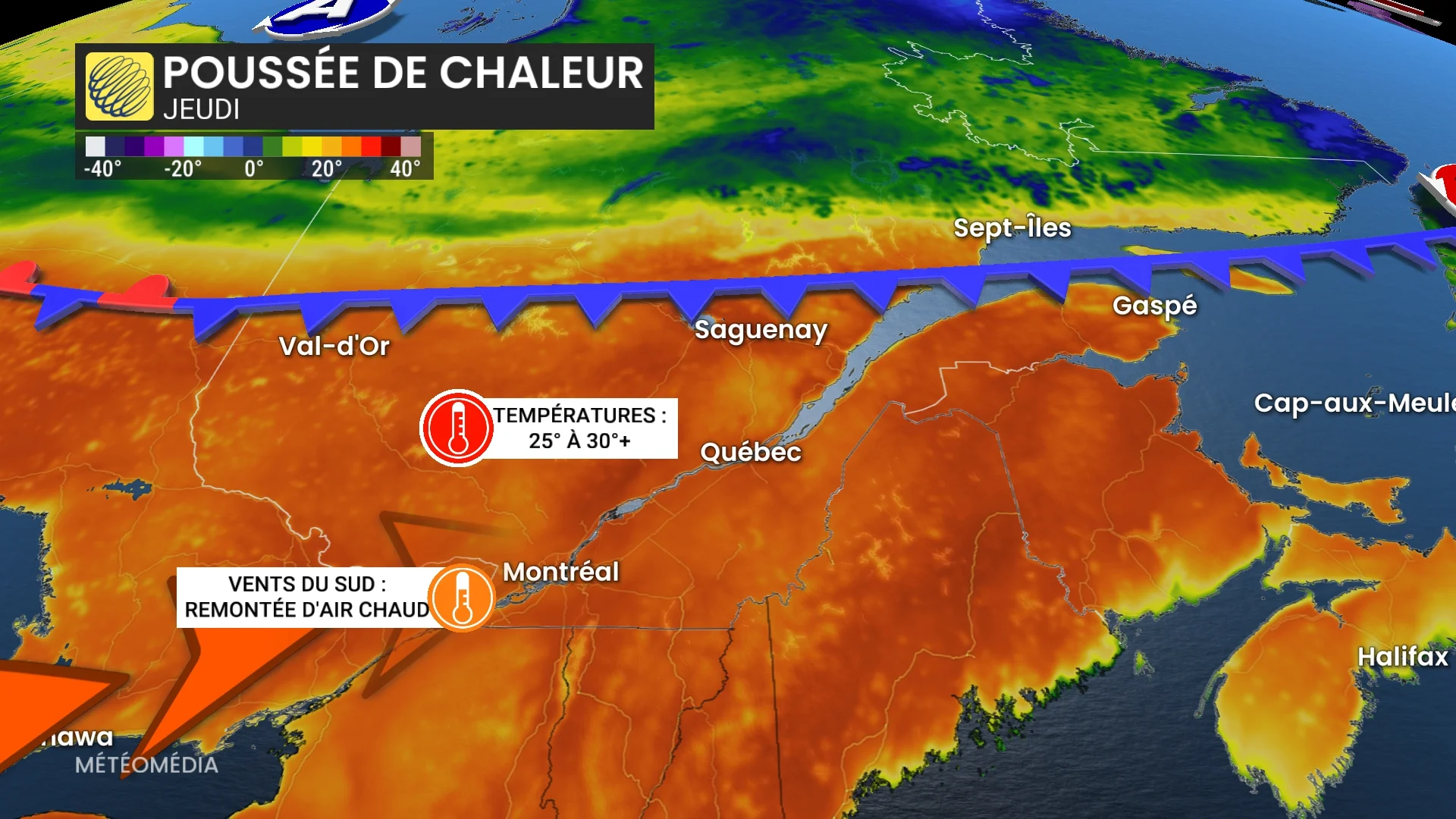 Les premiers 30 degrés de ces régions sont atteints : voyez où
