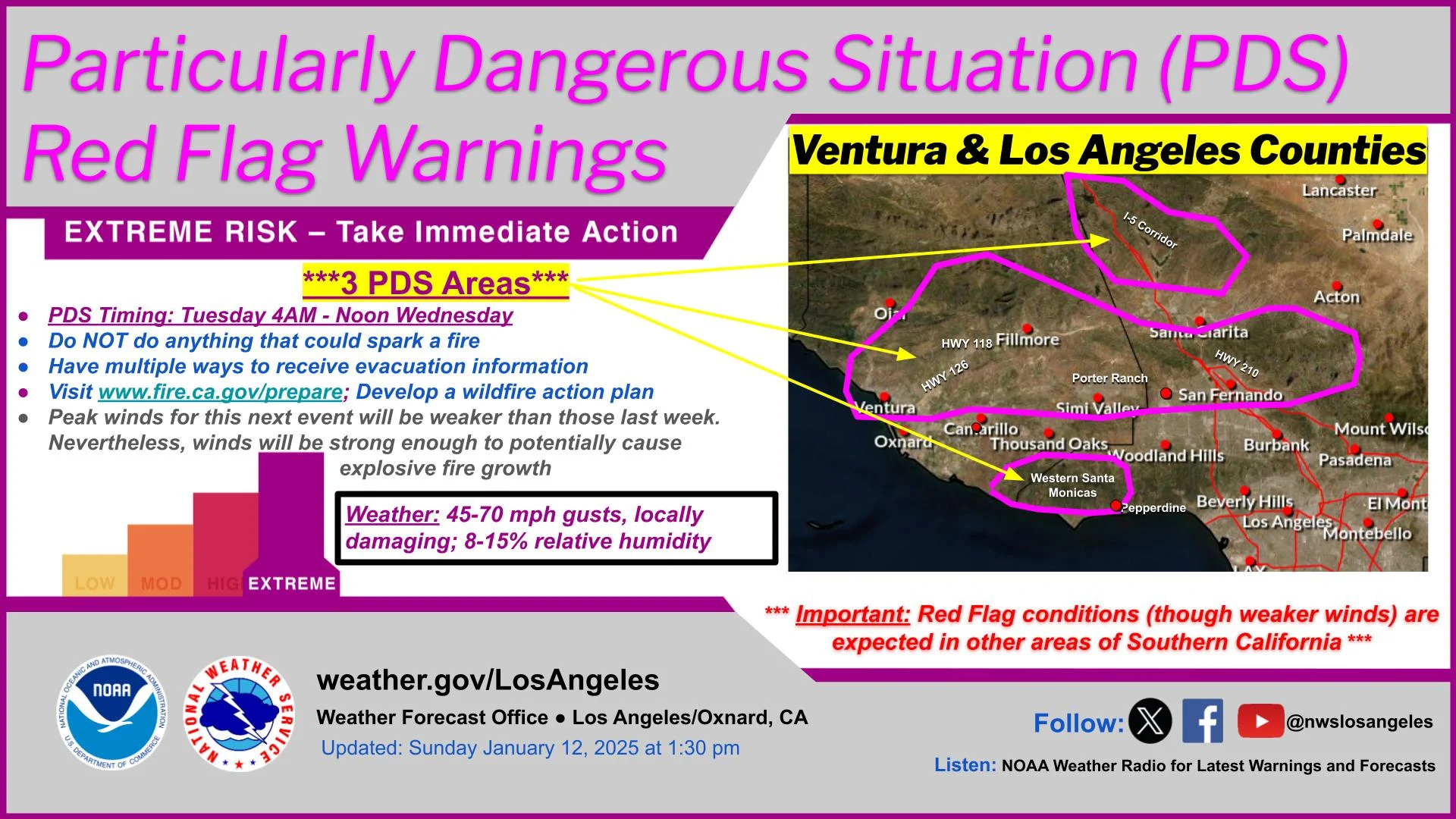 Baron - California red flag warning - Jan13