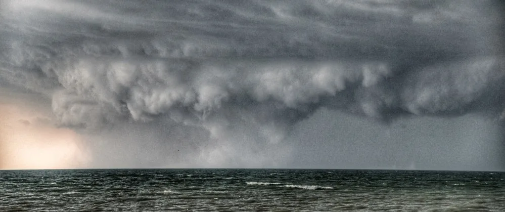 Mark Robinson: Shot of the tornado over Huron on September 7, 2021