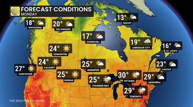 Canada Day weekend brings changeable summer weather across the country ...