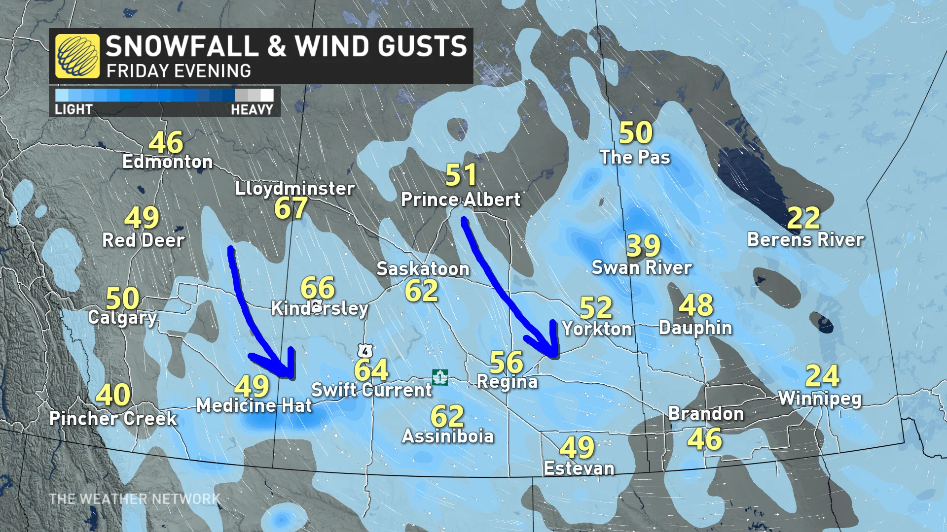 Baron - Friday evening winds Prairies - Jan24
