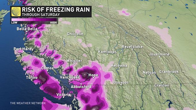 The Climate Community – Snow, threat of freezing rain may complicate vacation journey in B.C. The Climate Community – Snow, threat of freezing rain may complicate vacation journey in B.C.