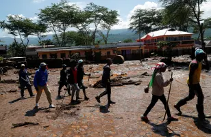 Flash floods, landslide kill at least 45 in central Kenya