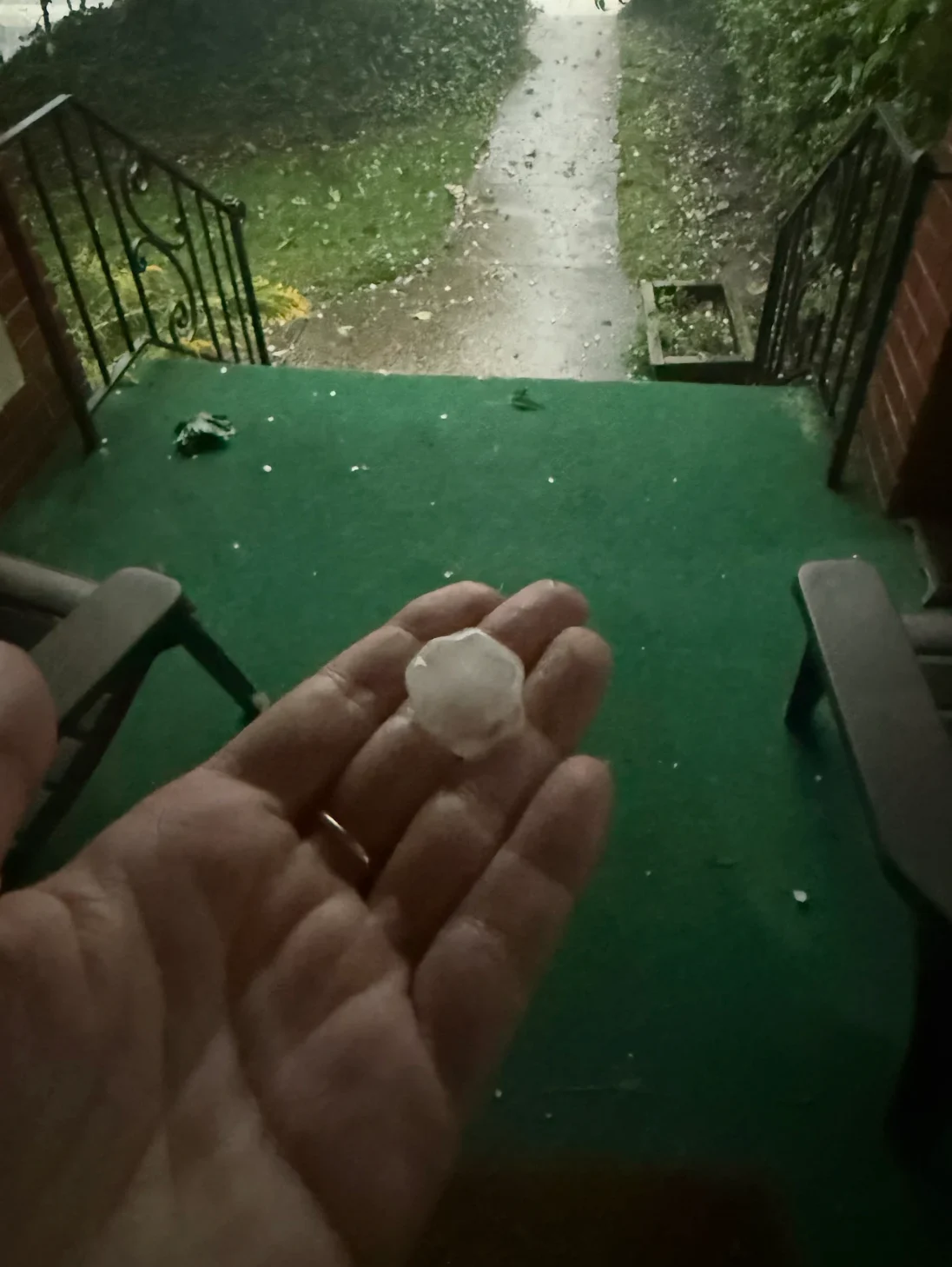 Rachel West/The Weather Network: Hail reported in uptown Toronto during a thunderstorm on Sept. 2, 2026
