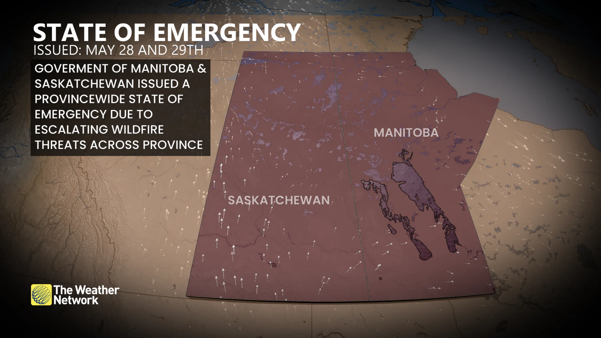 Saskatchewan Manitoba State of Emergency May 29 2025