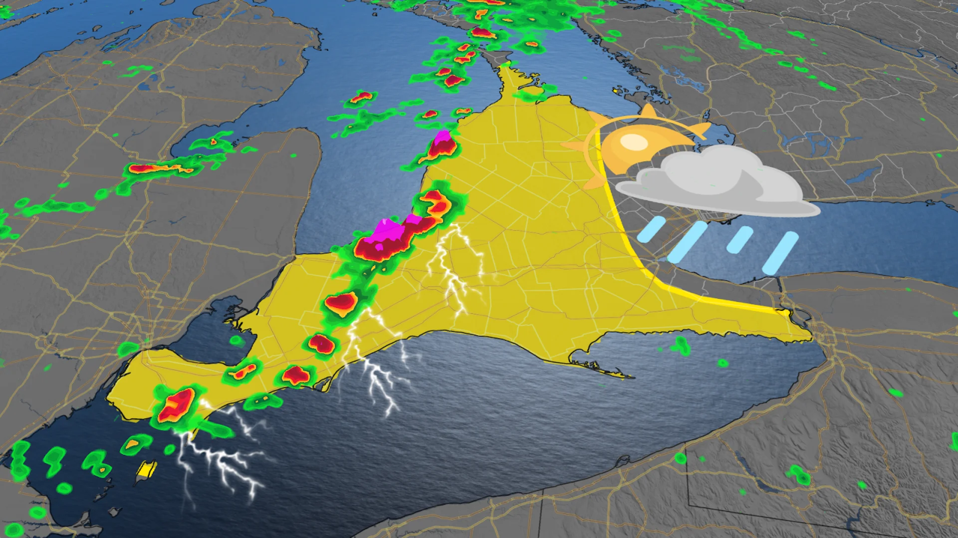 Thunderstorm threat spans parts of southern Ontario Monday night. Here’s what to watch for 