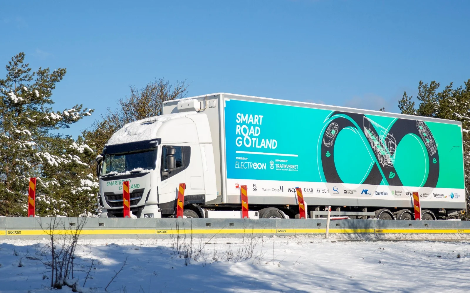 Electreon truck Gotland Sweden