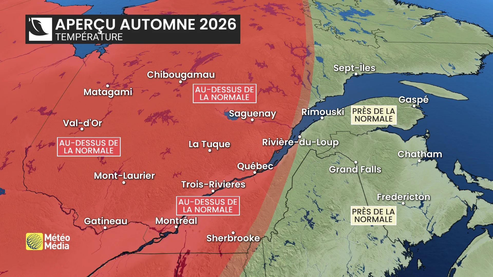 Carte temperatures zoom