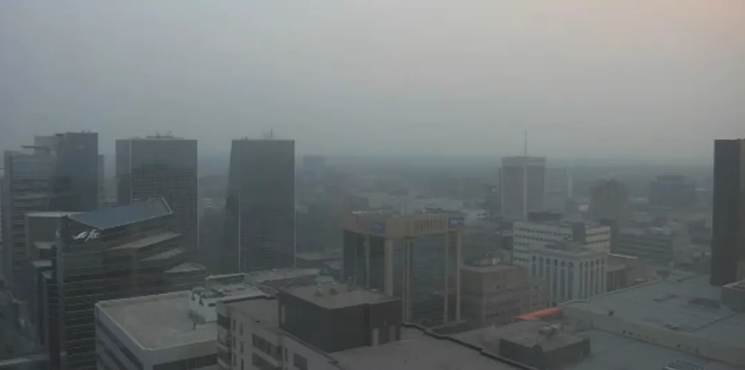 CBC - Saskatchewan poor air quality - wildfire smoke - July 2025