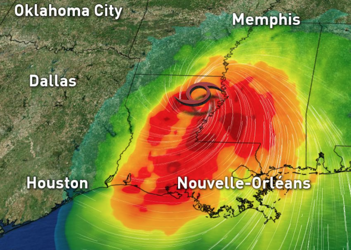 L'ouragan Delta frappe la Louisiane