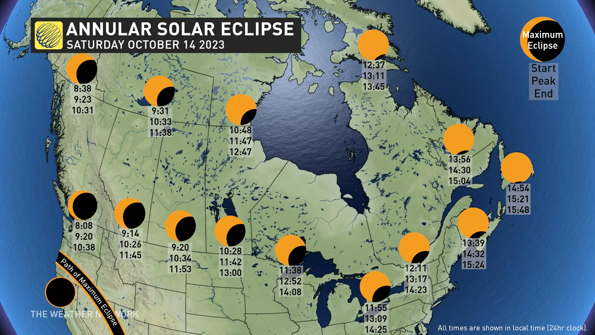 Look up! Canada will be treated to a partial solar eclipse on Saturday