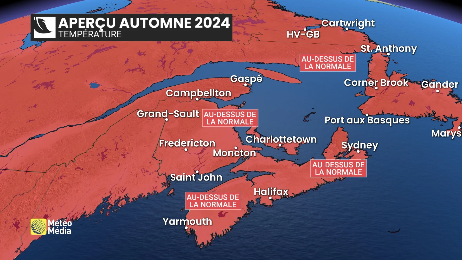 Carte Temperature MAR