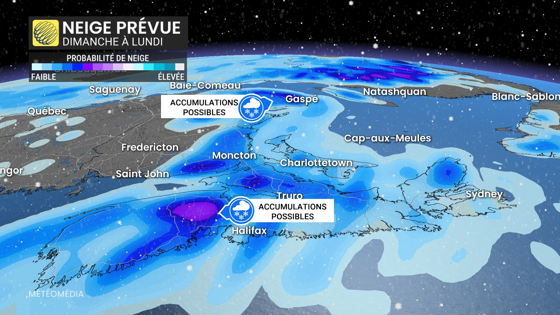 Forte tempête côtière aux portes du Québec dimanche