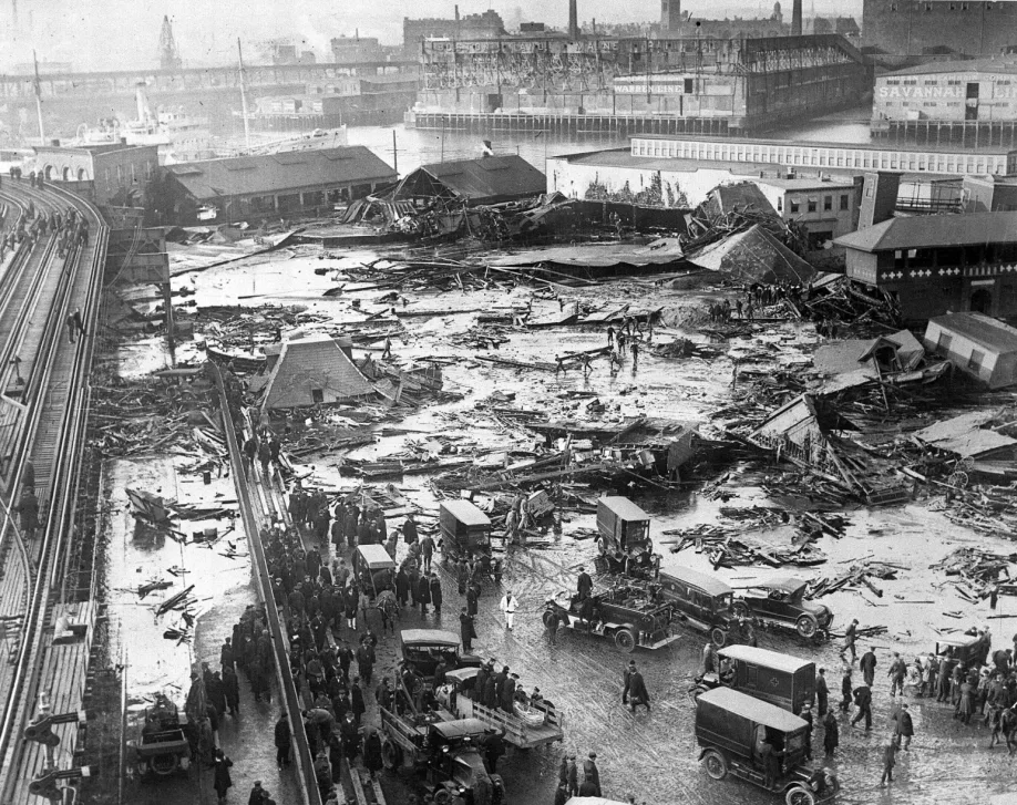Was Great Molasses Flood caused by temperature complications or human error?