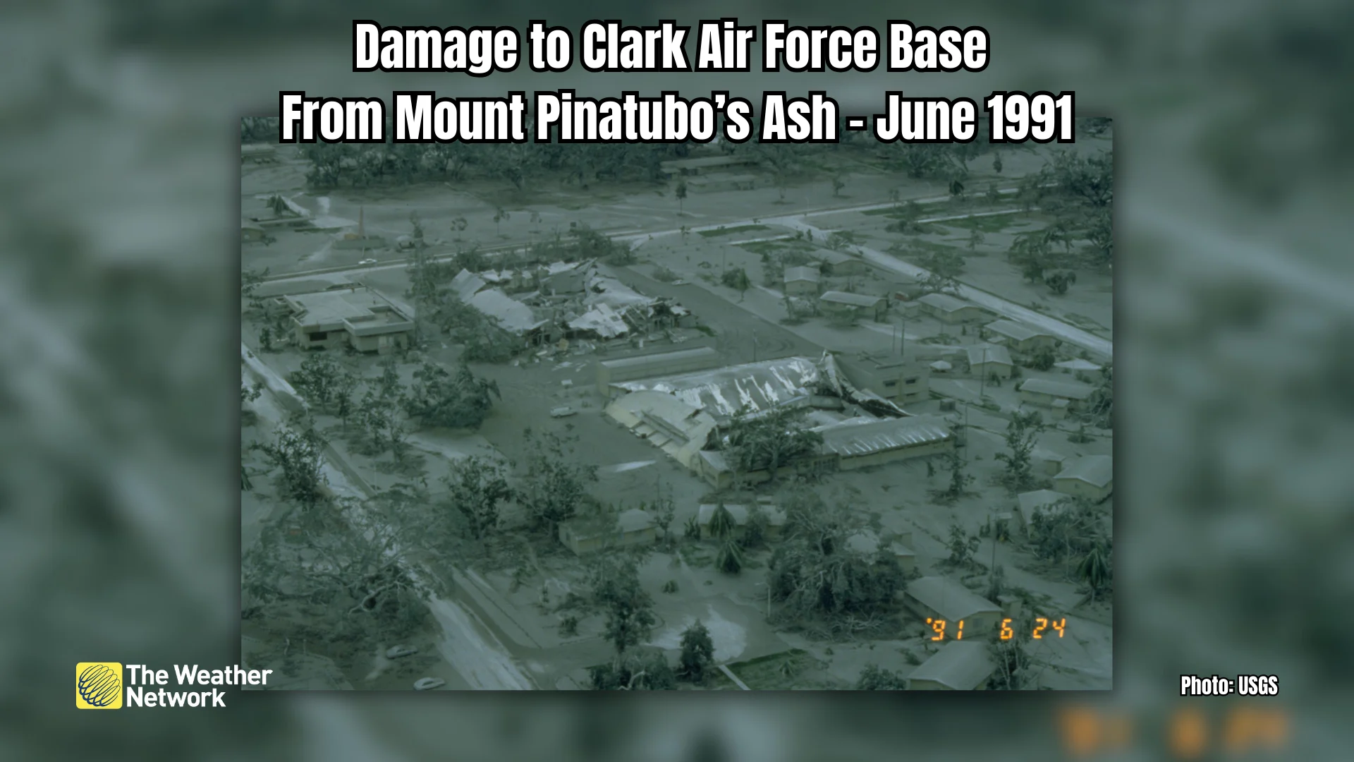 Mount Pinatubo Ash Damage June 1991