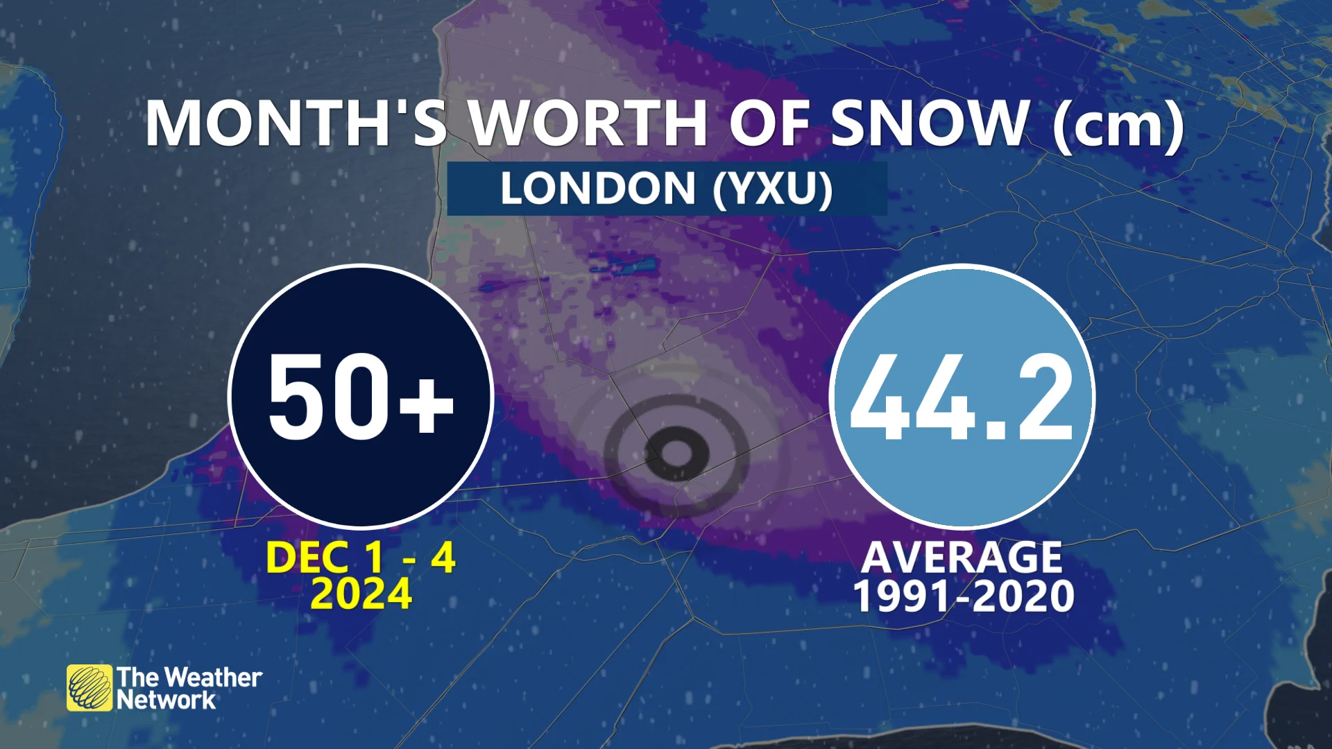 Baron - London-s heavy snow totals for early December