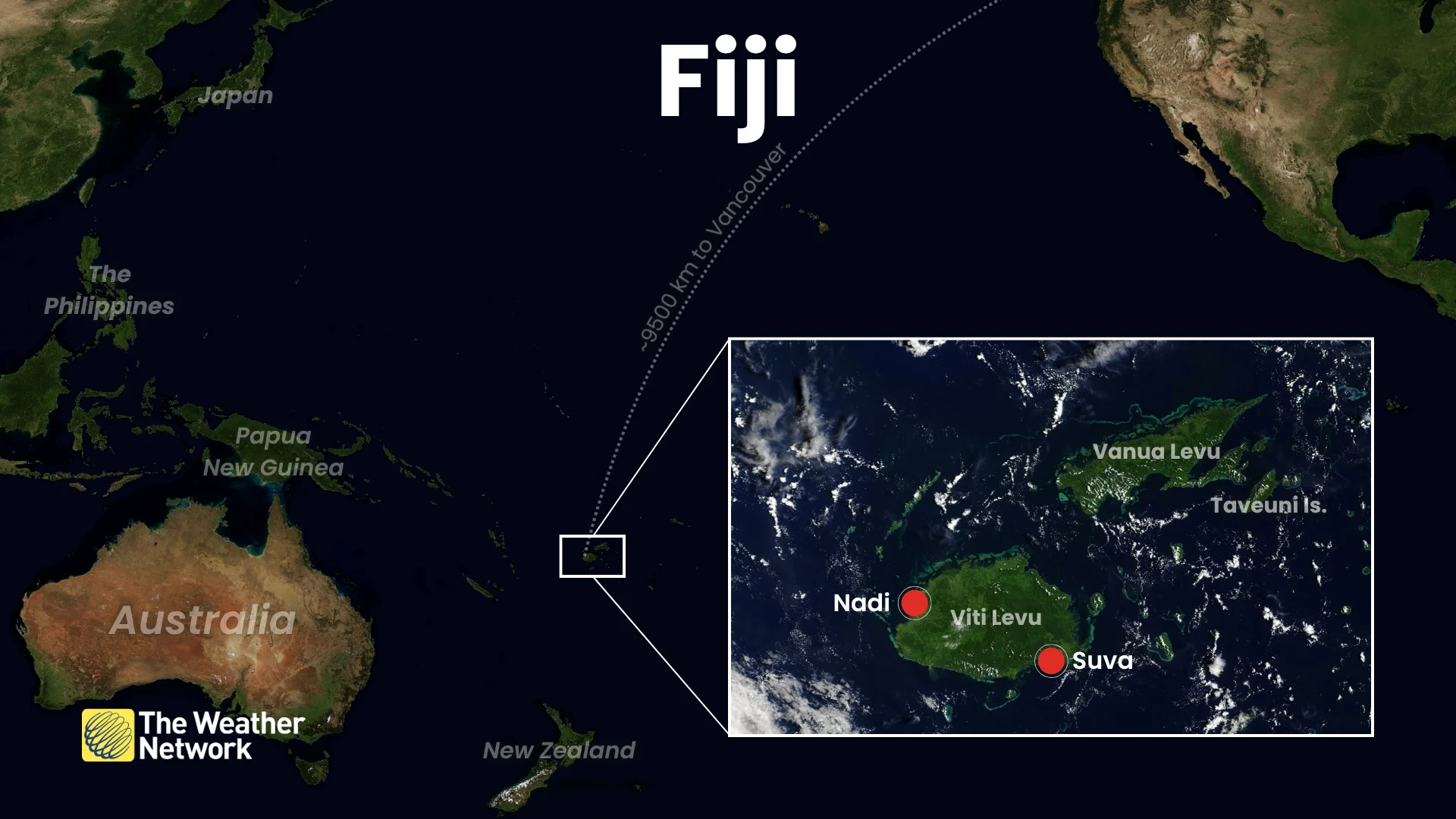 Fiji Locator Map