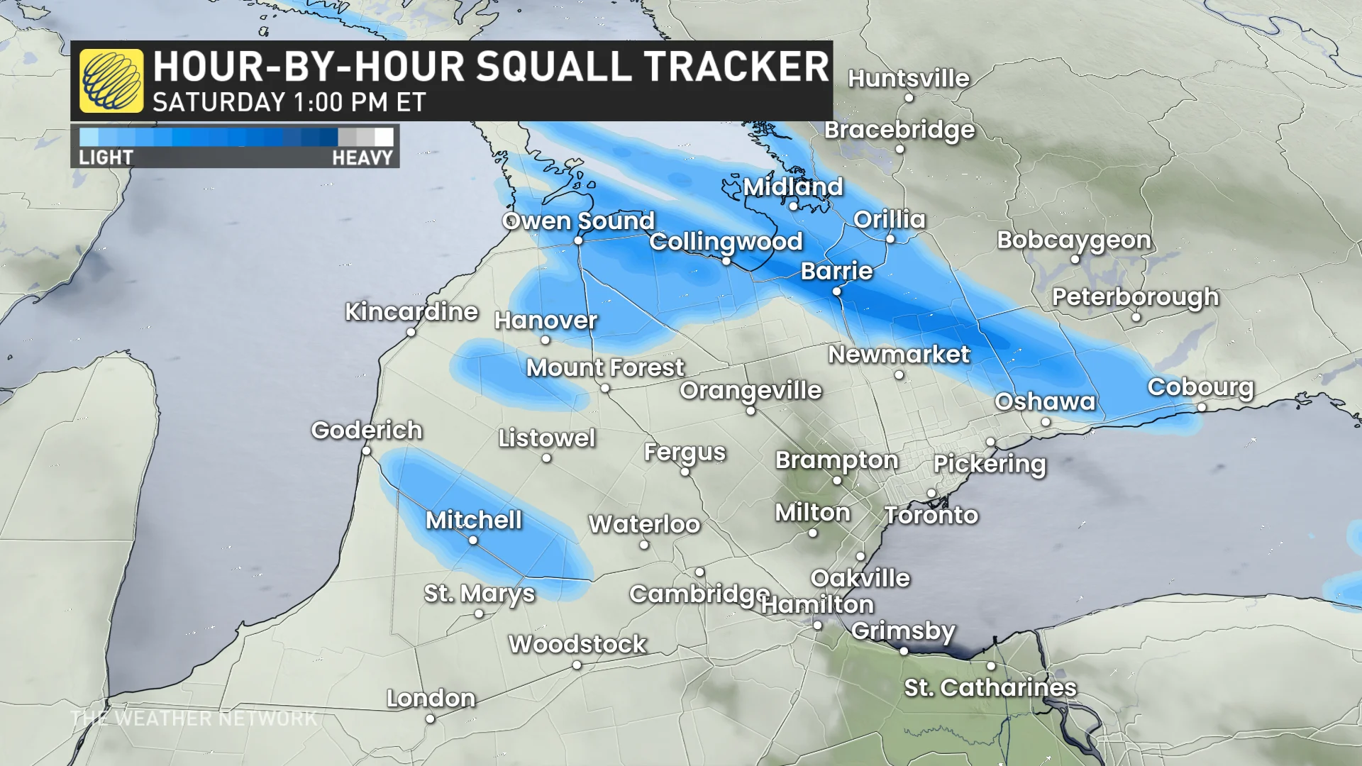 Persistent snow squalls create more travel havoc in Ontario as totals ...