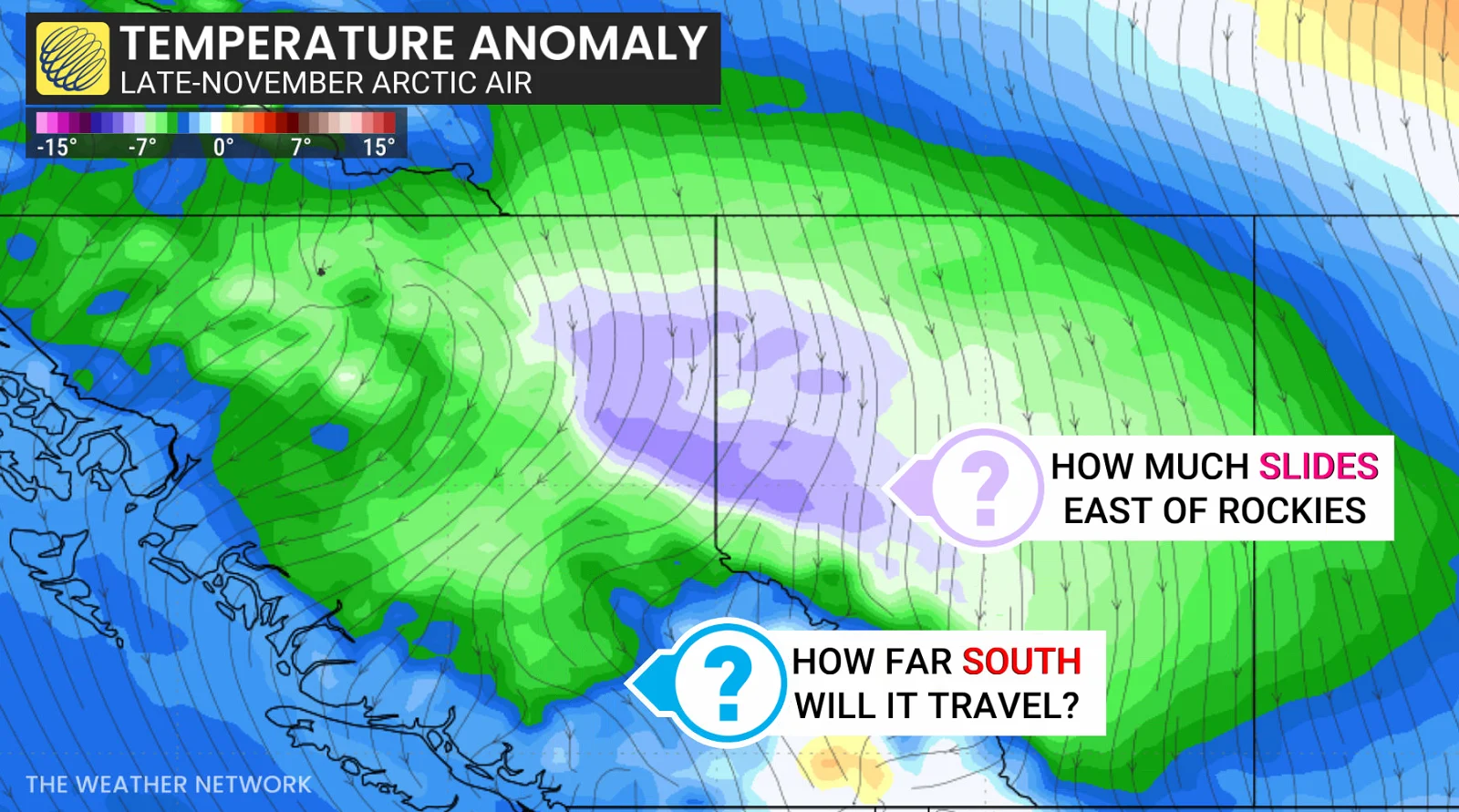 B.C. late-November temperature anomaly
