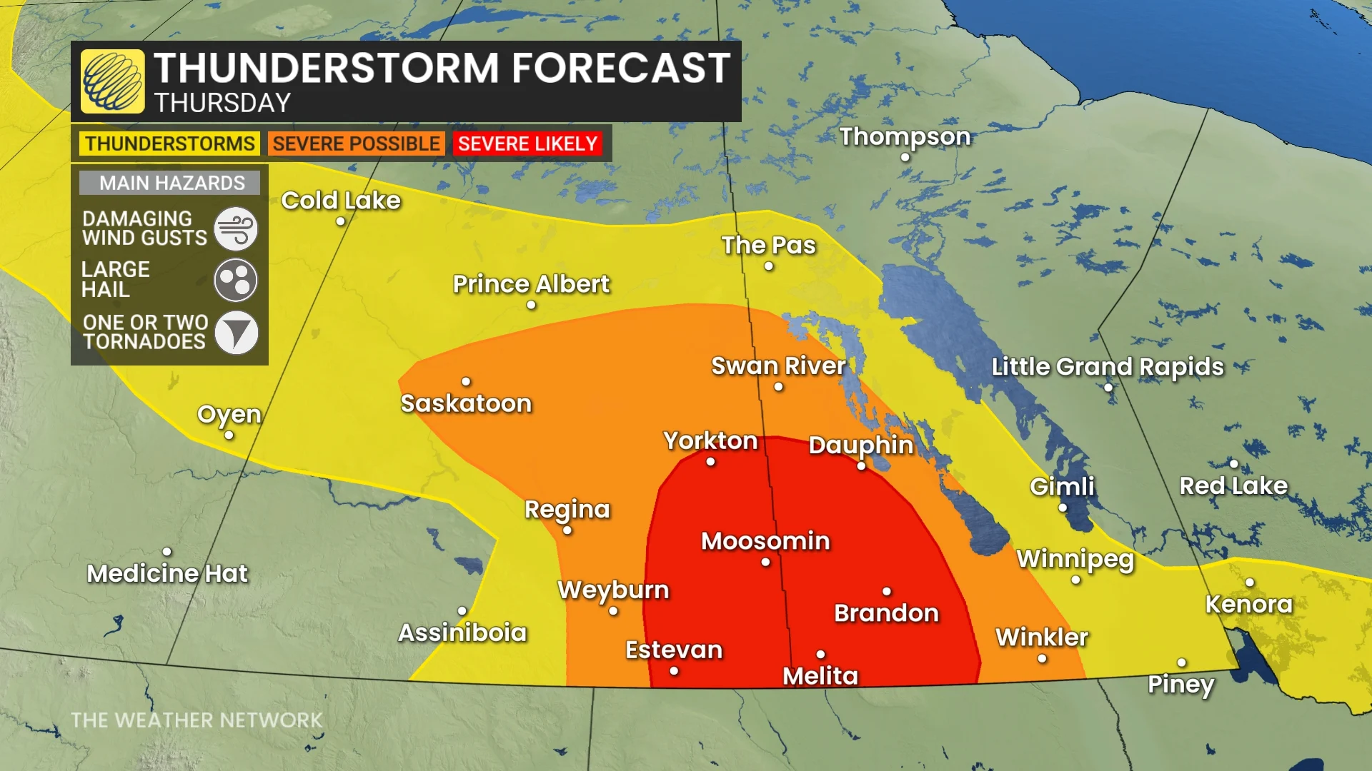Baron - Prairies thunderstorm risk - June19