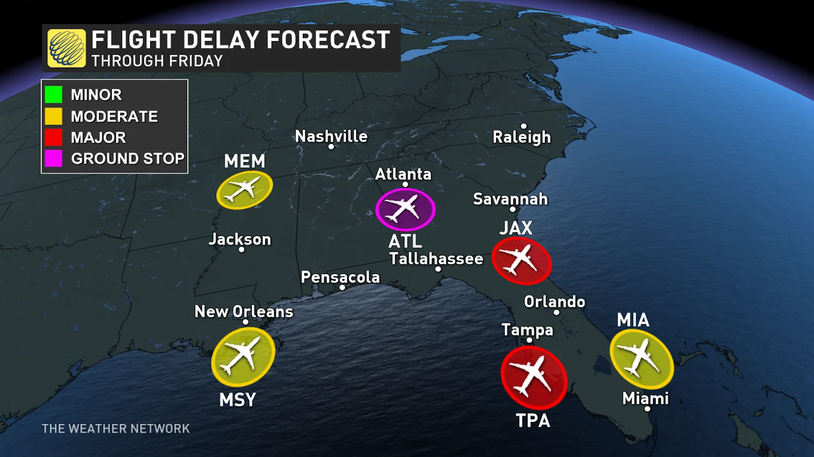 Atlanta Flight delay forecast