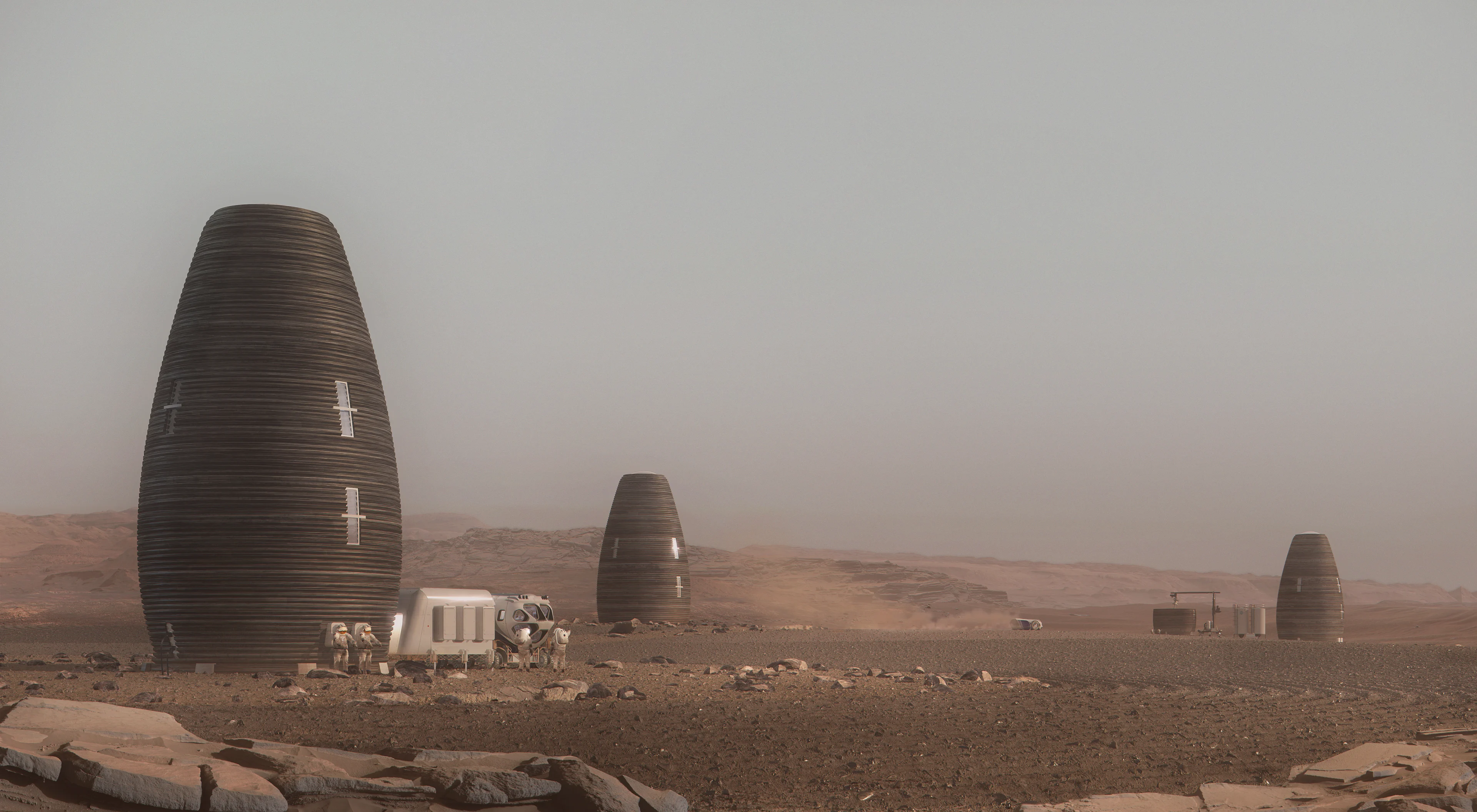 AI-SpaceFactory-Mars-Habitat-Exterior-Neighborhood
