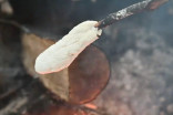 How to make 'four cents bread' over a campfire